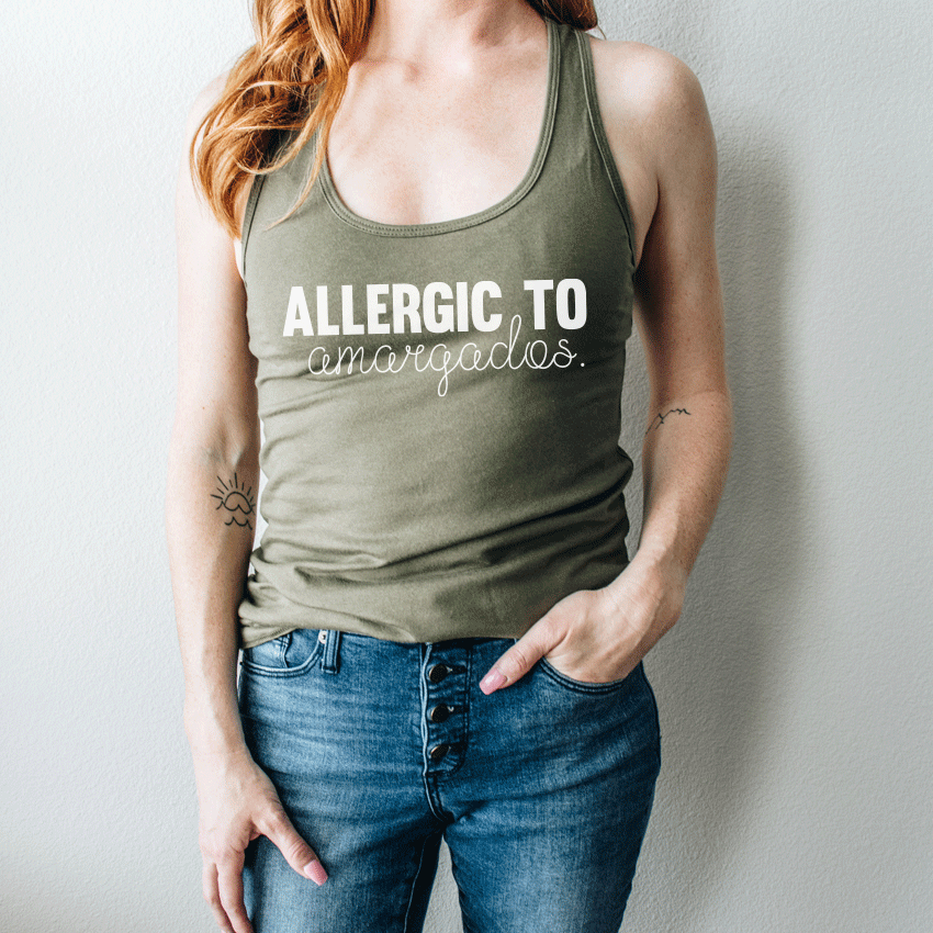 Allergic to Amargados Tank Top