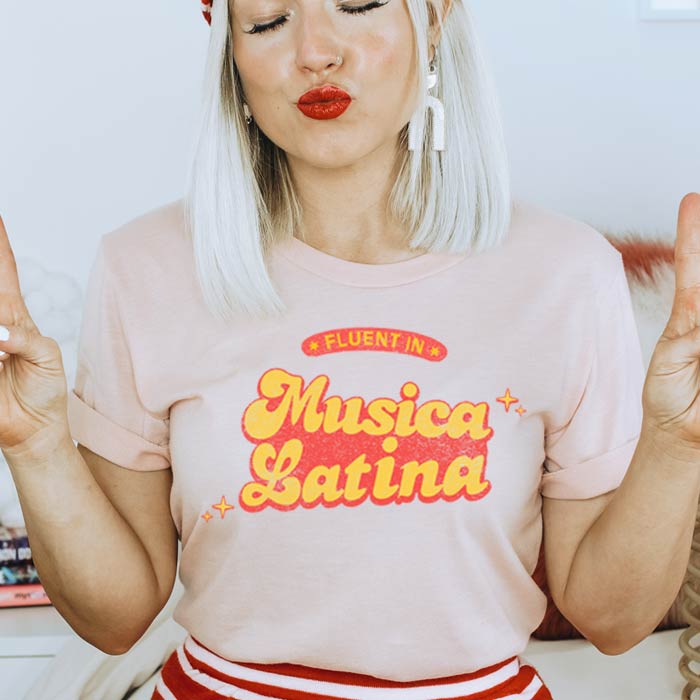 Fluent in Mūsica Latina Shirt